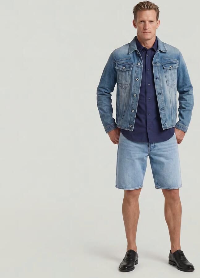 G-STAR Dakota regular fit denim short sun faded cloudburst - Foto 9