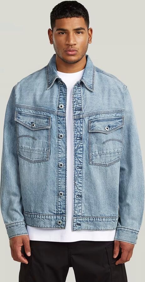 G-Star Raw Jeansjack met knoopsluiting en borstzakken Model 'Dakota' - Foto 4