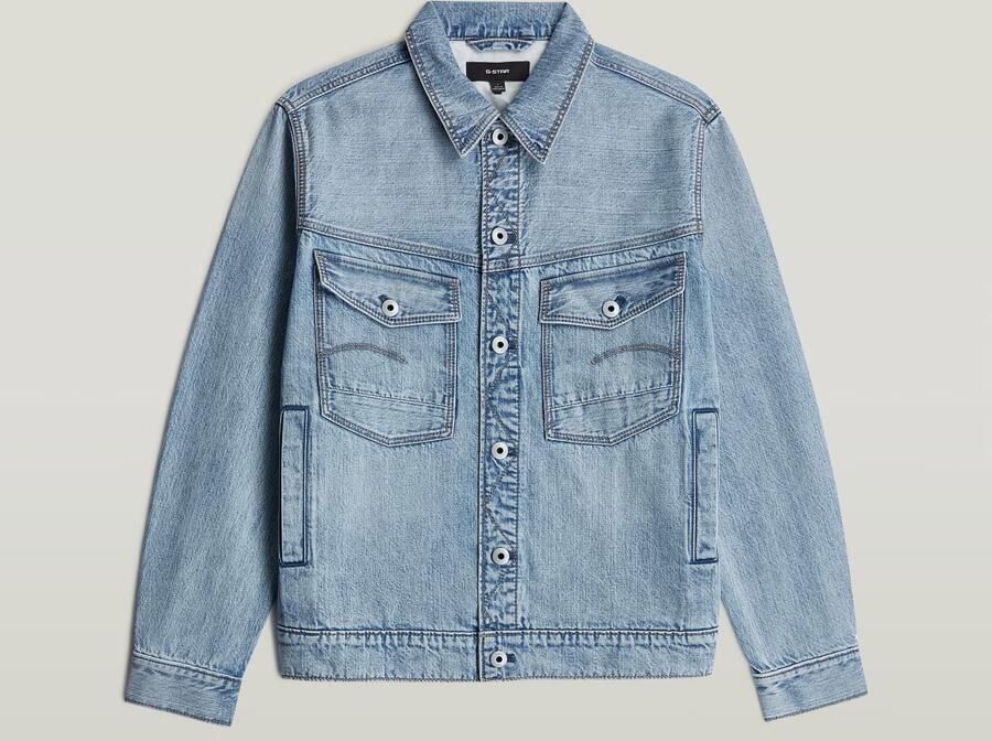 G-Star Raw Jeansjack met knoopsluiting en borstzakken Model 'Dakota' - Foto 5