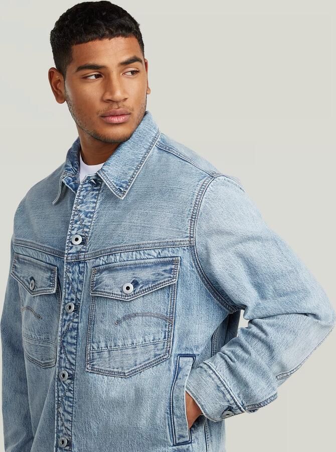 G-Star Raw Jeansjack met knoopsluiting en borstzakken Model 'Dakota' - Foto 6