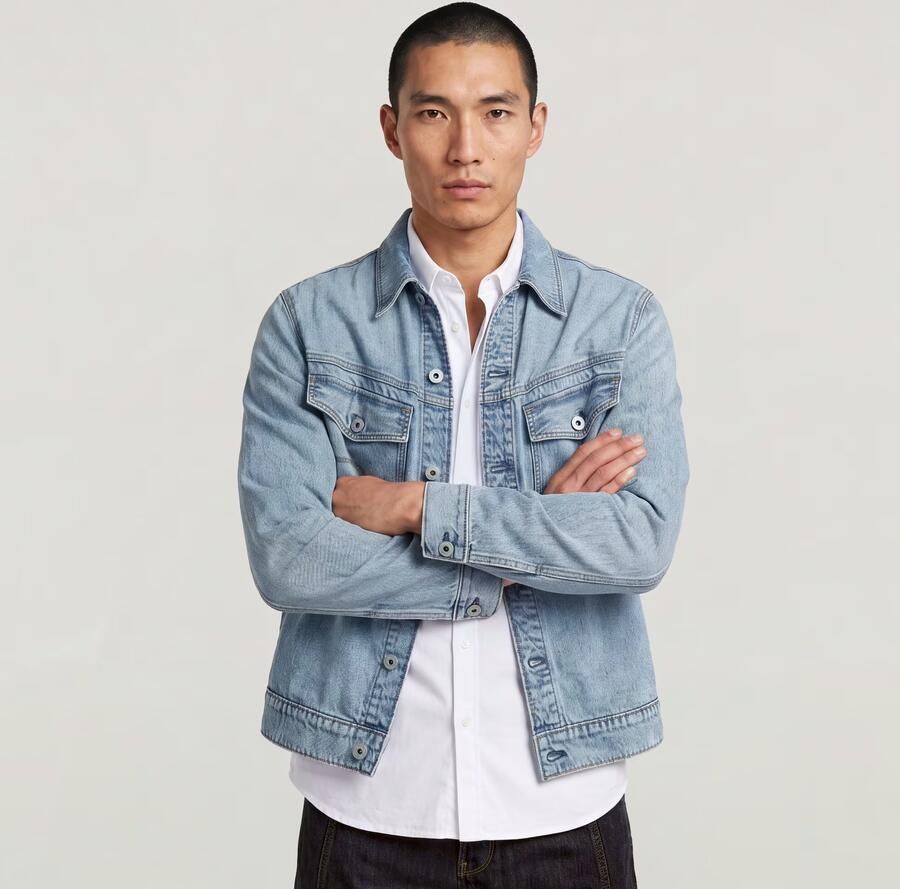 G-Star Raw Jeansjack met knoopsluiting en borstzakken Model 'Dakota' - Foto 5