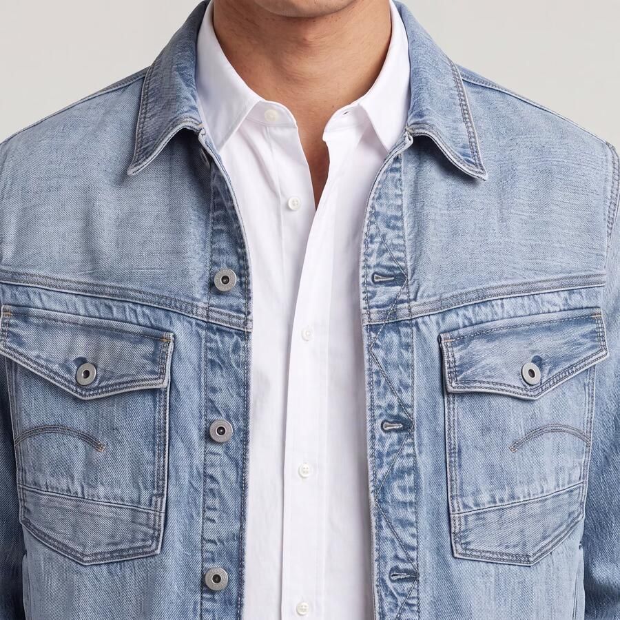 G-Star Raw Jeansjack met knoopsluiting en borstzakken Model 'Dakota' - Foto 3