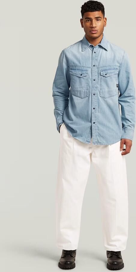 G-Star Raw regular fit vrijetijdsoverhemd met borstzakken model 'dakota' - Foto 8