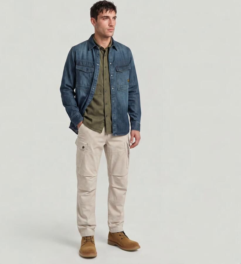 G-Star RAW Dakota Regular Overhemd Donkerblauw Heren - Foto 3