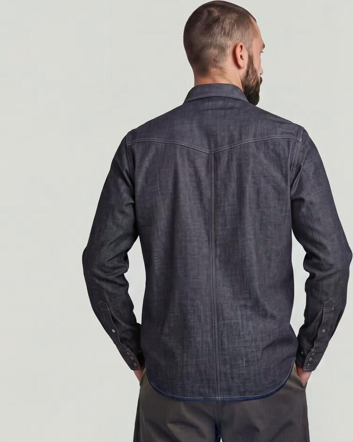 G-Star RAW Dakota Regular Selvedge Shirt Donkerblauw Heren - Foto 3