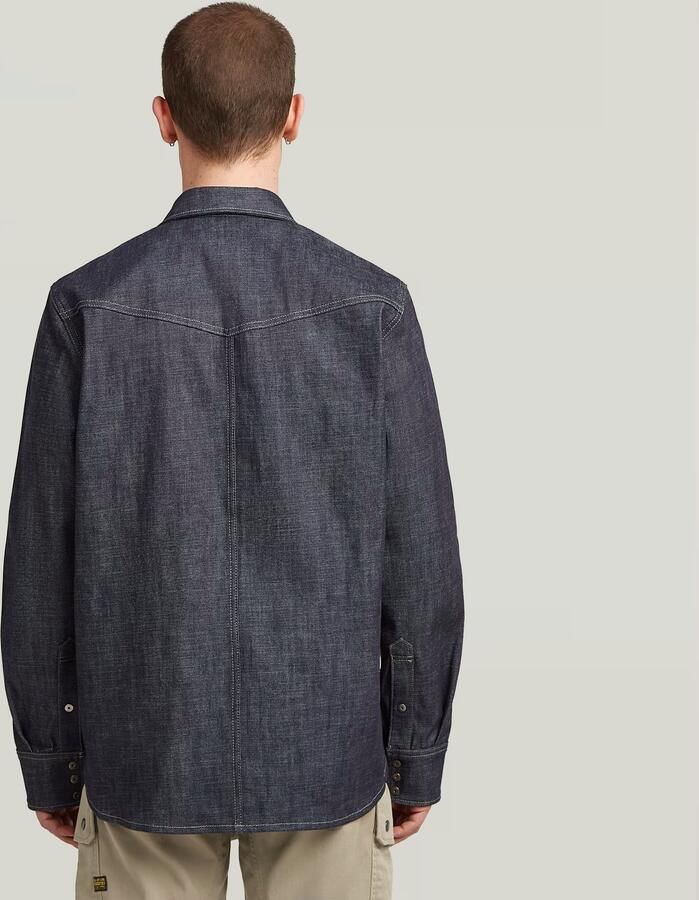 G-Star RAW Dakota Regular Shirt Donkerblauw Heren - Foto 2