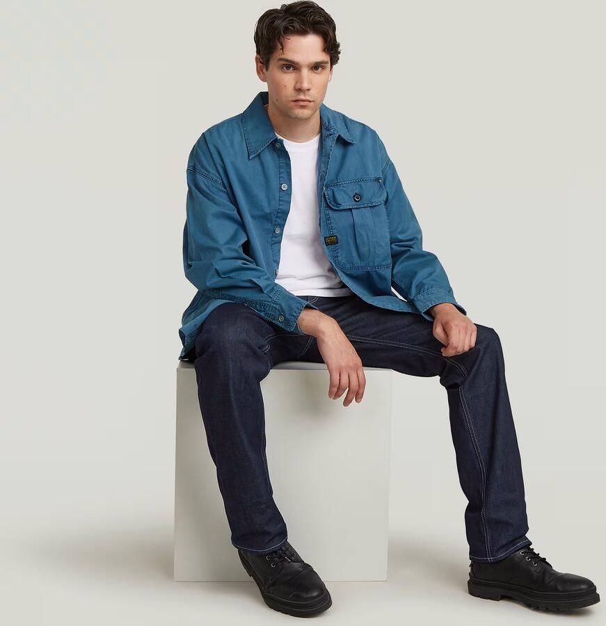 G-Star RAW Dakota Regular Straight Jeans Donkerblauw Heren - Foto 2