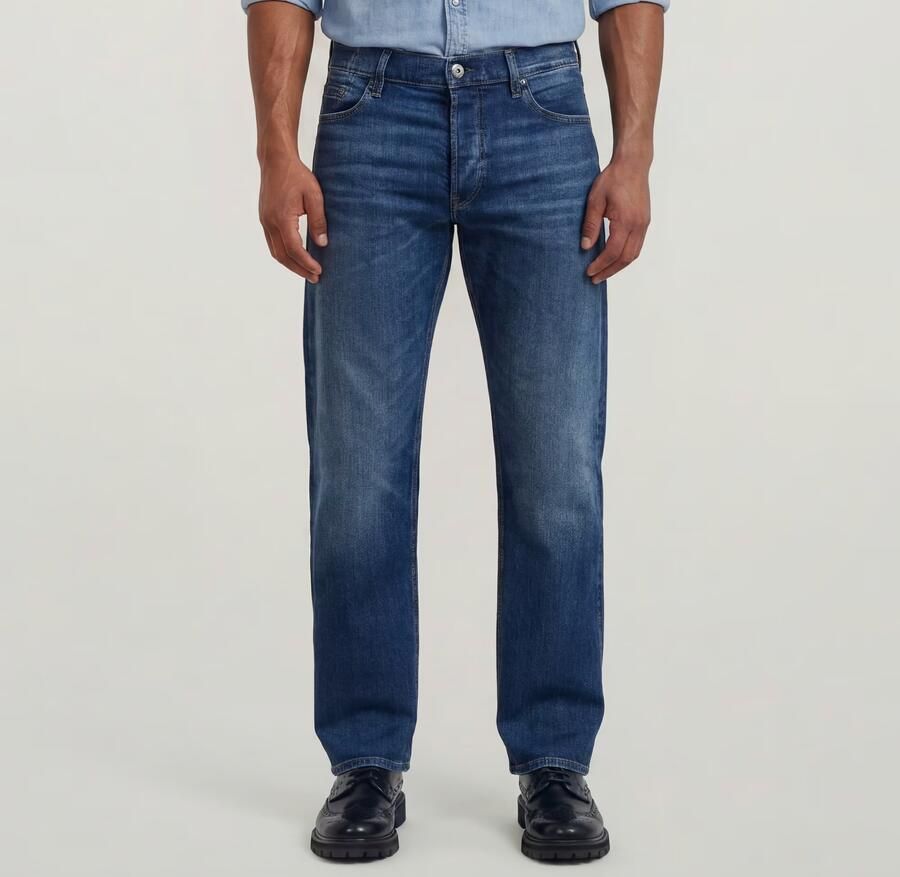 G-Star RAW Dakota Regular Straight Jeans Donkerblauw Heren - Foto 9