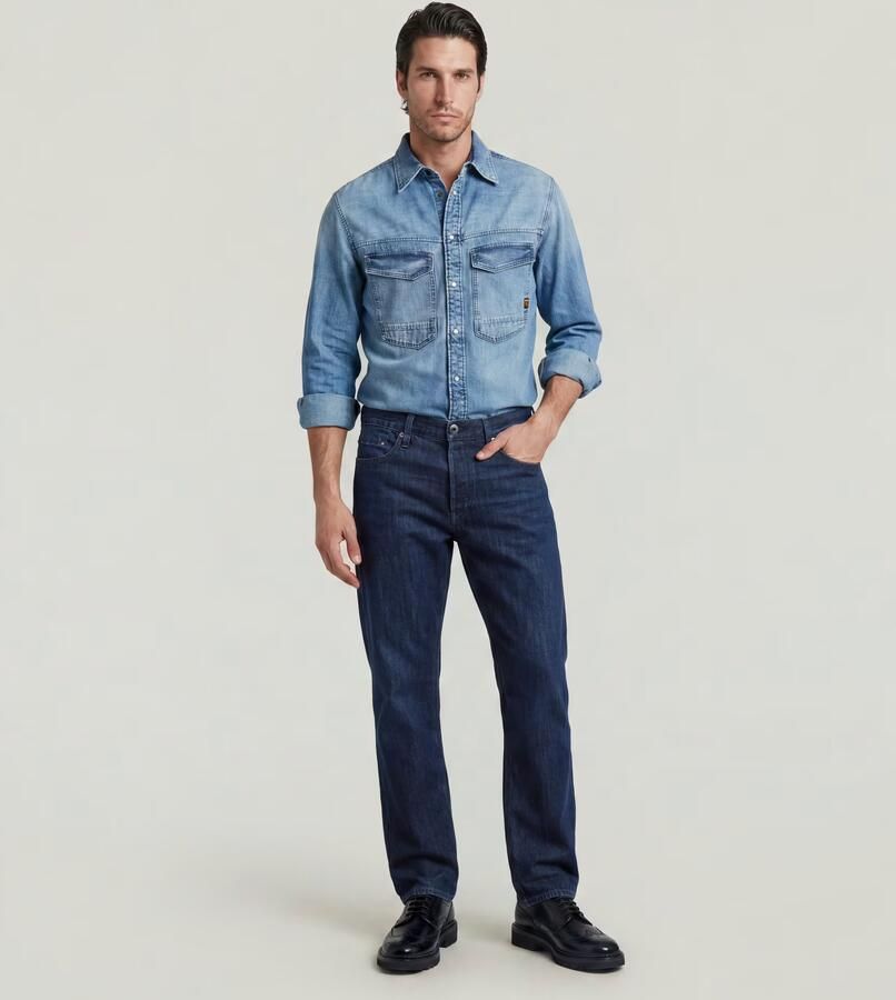 G-Star Raw Bootcut Jeans D23691-D536 DAKOTA REGULAR STRAIGHT-G845 WORN IN MIDNIGHT - Foto 12