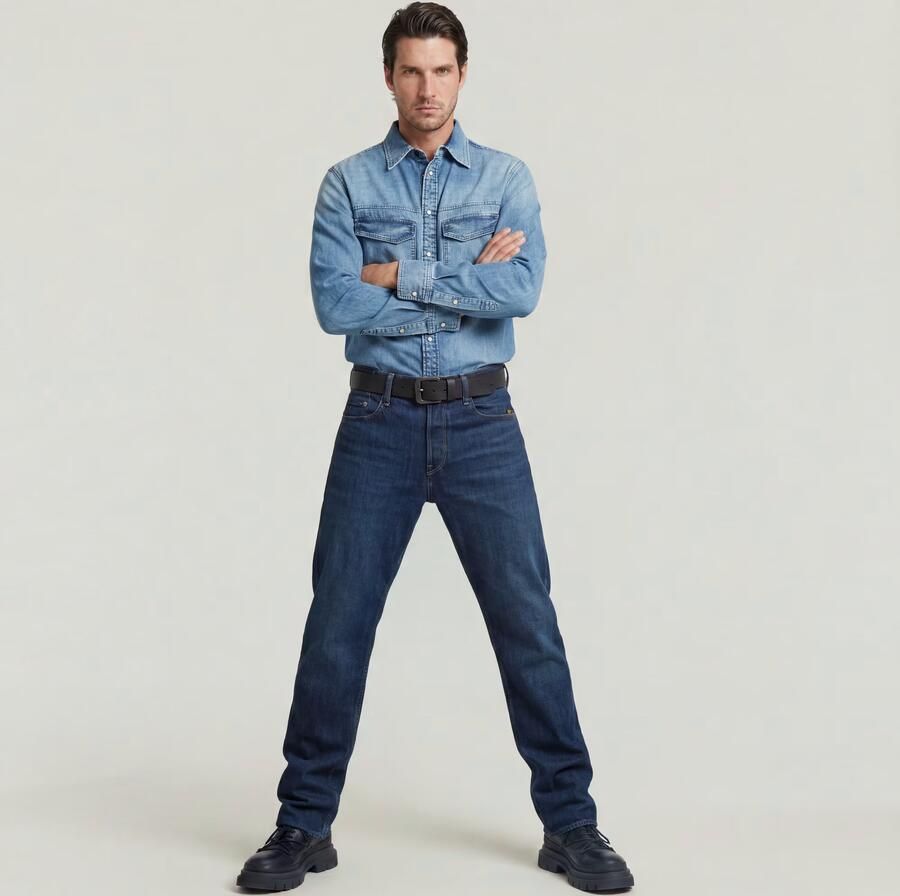 G-STAR Dakota Regular straight leg jeans worn in sentry blue - Foto 11
