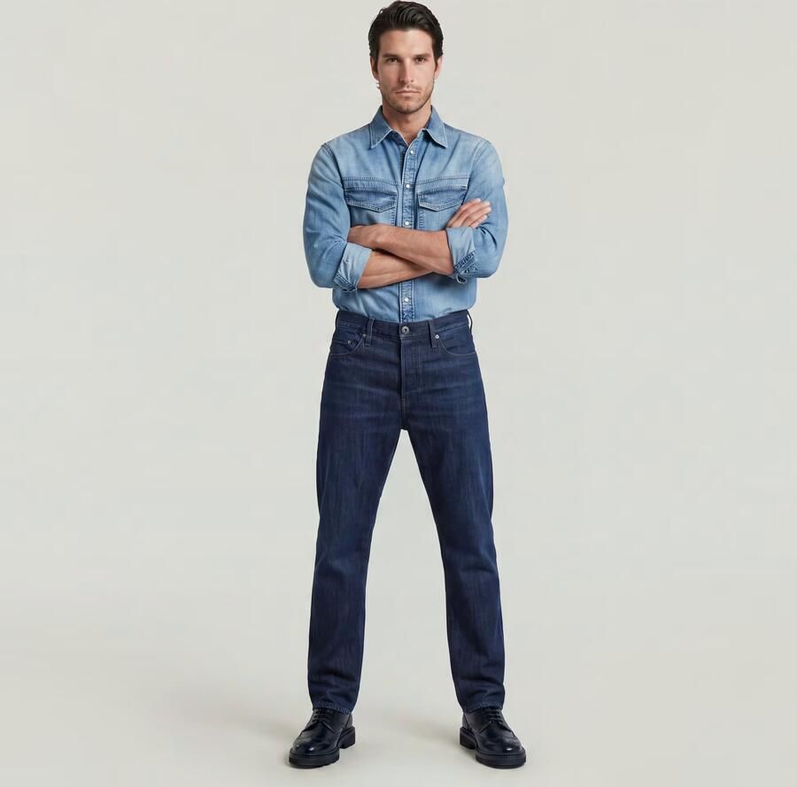 G-Star Raw Bootcut Jeans D23691-D536 DAKOTA REGULAR STRAIGHT-G845 WORN IN MIDNIGHT - Foto 9