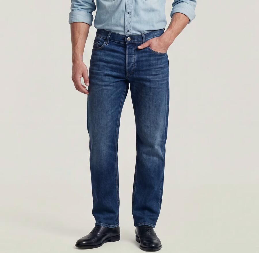 G-Star RAW Dakota Regular Straight Jeans Donkerblauw Heren - Foto 10