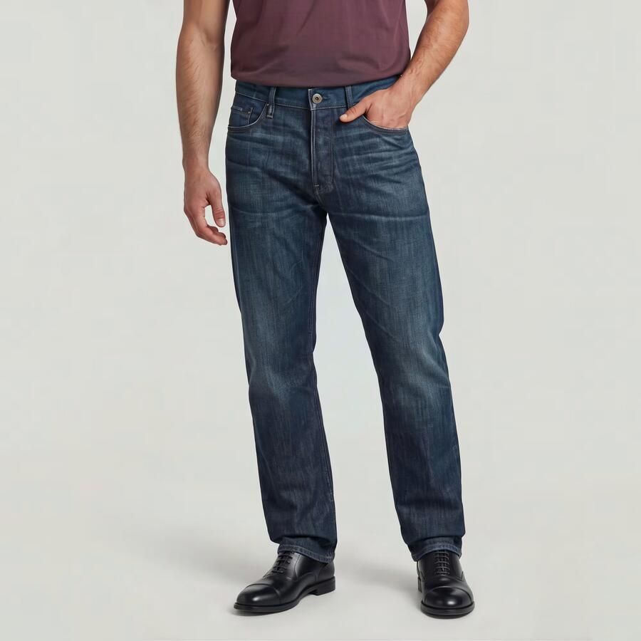 G-Star RAW Dakota Regular Straight Jeans Donkerblauw Heren - Foto 3
