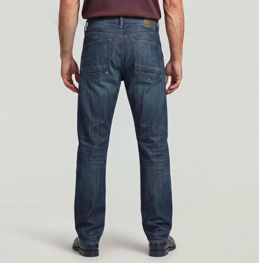 G-Star RAW Dakota Regular Straight Jeans Donkerblauw Heren - Foto 5