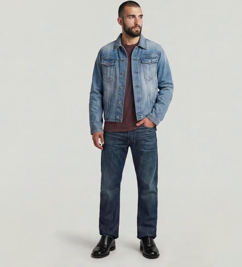 G-Star RAW Dakota Regular Straight Jeans Donkerblauw Heren - Foto 6