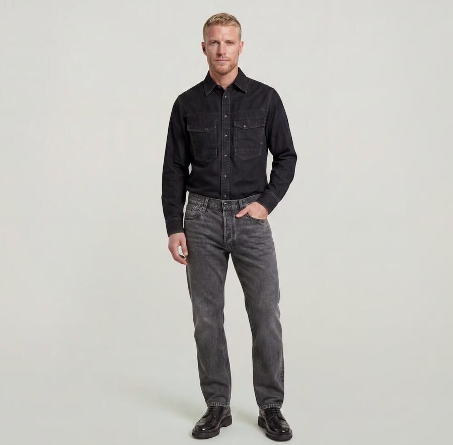 G-STAR RAW Heren Jeans Dakota Regular Straight Antraciet - Foto 10