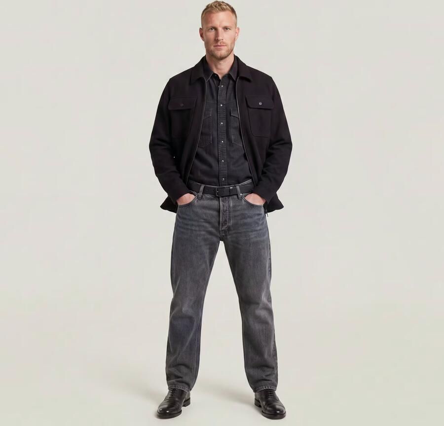 G-Star Raw Straight Jeans D23691-D933 DAKOTA REGULAR STRAIGHT-H087 FADED EOLITH GREY - Foto 11