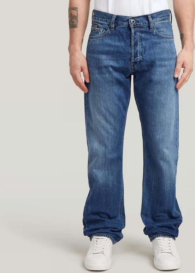 G-Star RAW Dakota Regular Straight Jeans Midden blauw Heren - Foto 6