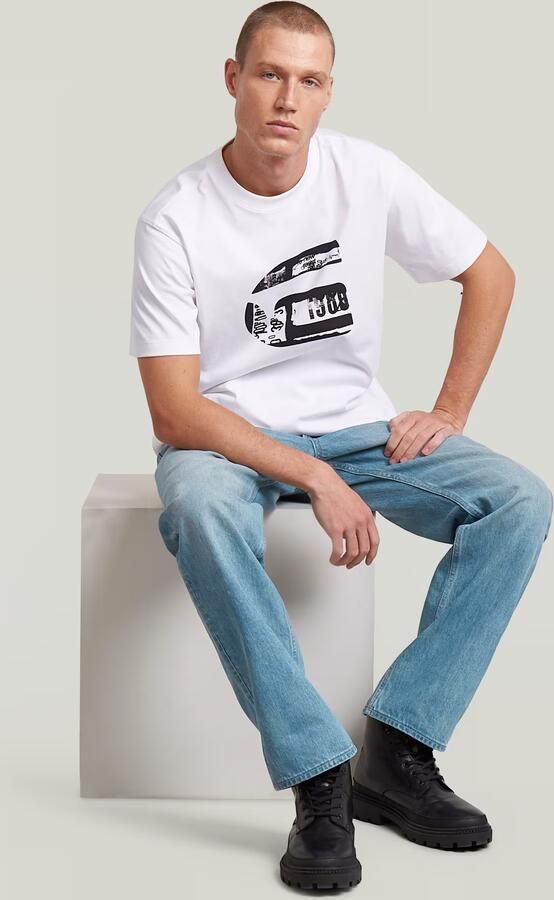 G-Star RAW Dakota Regular Straight Jeans Midden blauw Heren - Foto 4