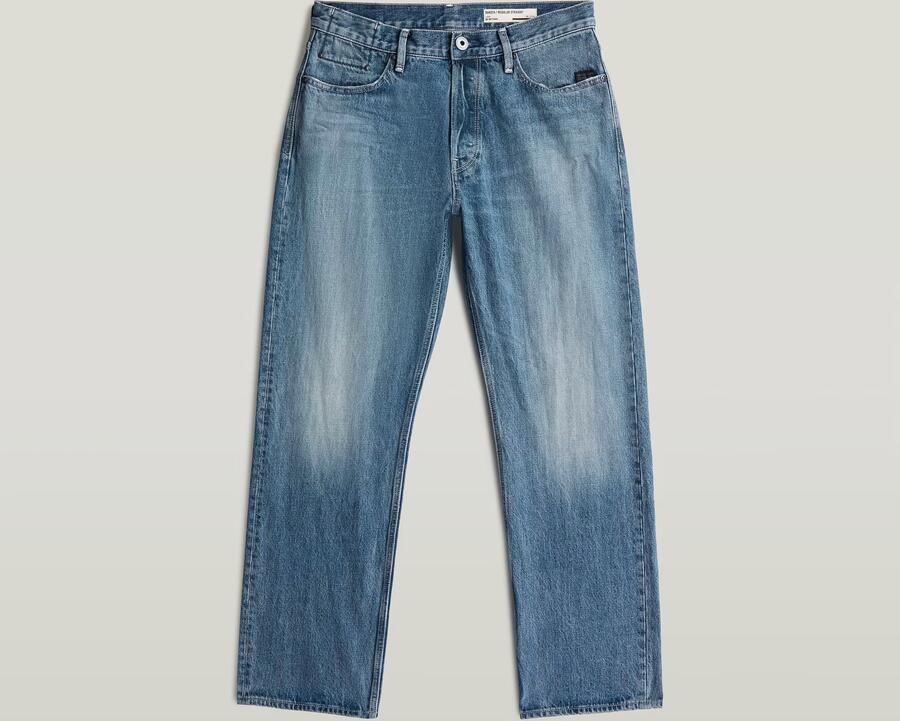 G-Star RAW Dakota Regular Straight Jeans Midden blauw Heren - Foto 4
