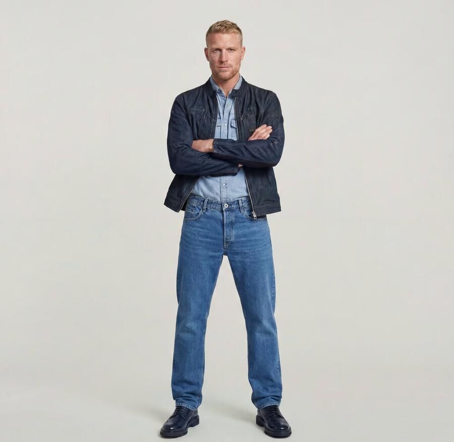G-Star RAW Dakota Regular Straight Jeans Midden blauw Heren - Foto 9