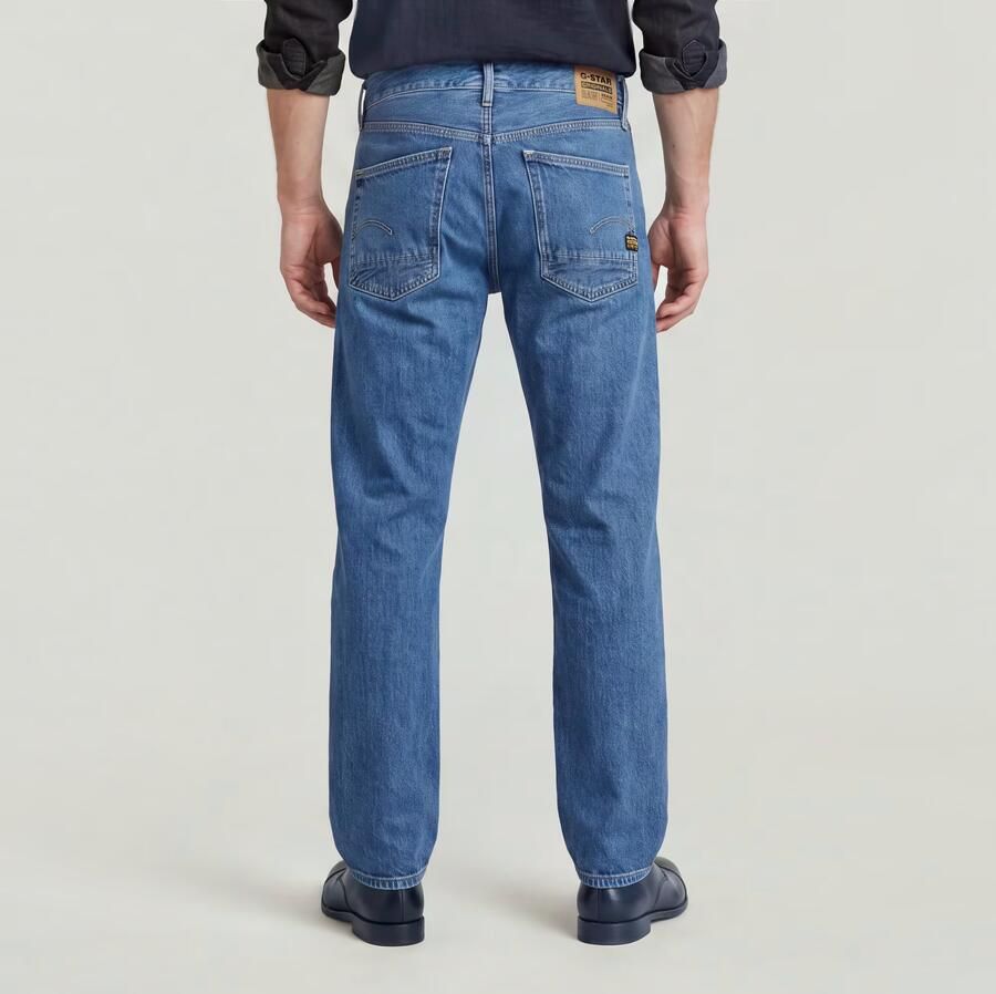 G-Star RAW Dakota Regular Straight Jeans Midden blauw Heren - Foto 4