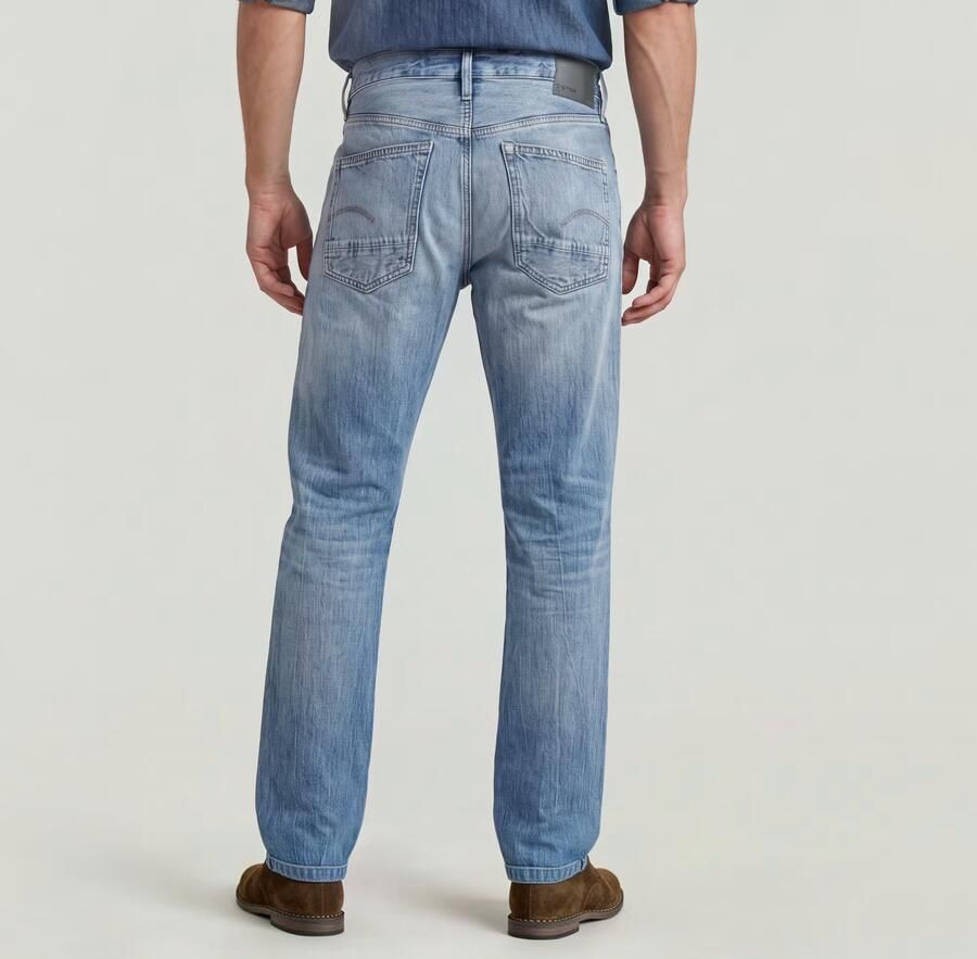 G-Star RAW Dakota Regular Straight Jeans Midden blauw Heren - Foto 6