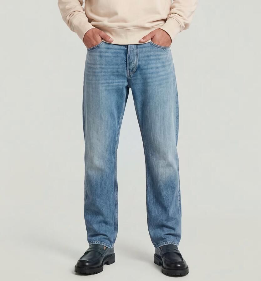 G-Star RAW Dakota Regular Straight Jeans Midden blauw Heren - Foto 5