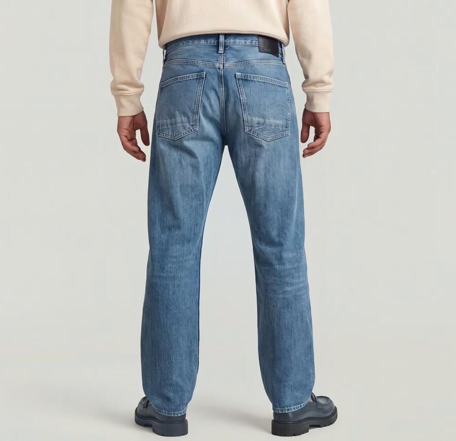 G-Star RAW Dakota Regular Straight Jeans Midden blauw Heren - Foto 4