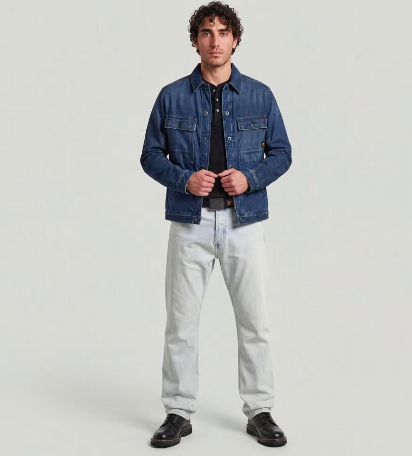 G-Star RAW Dakota Regular Straight Jeans Midden blauw Heren - Foto 5