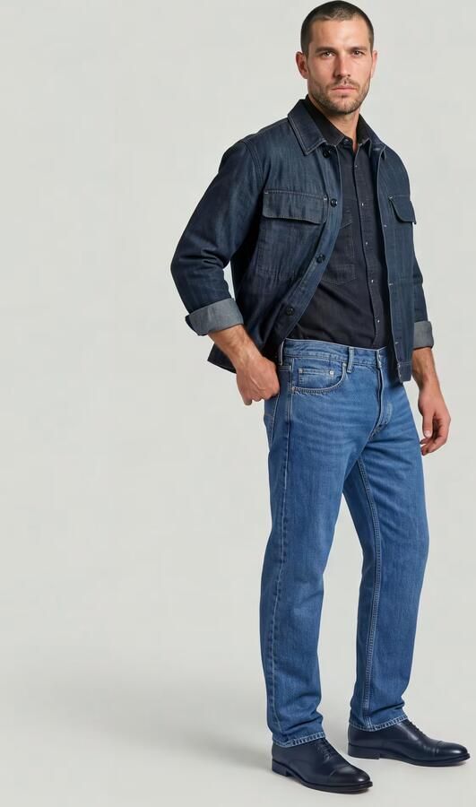 G-Star Raw Jeans D23691-D436 DAKOTA REGULAR STRAIGHT-H145 FADED WATERCOURSE - Foto 17