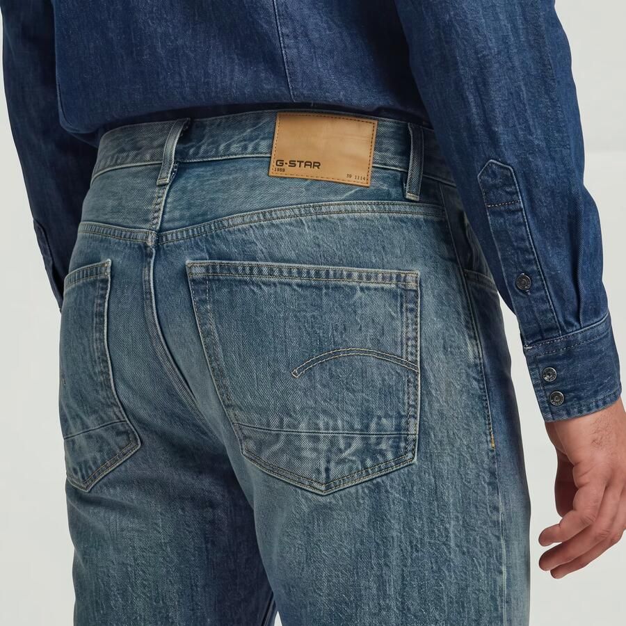 G-Star RAW Dakota Regular Straight Jeans Midden blauw Heren - Foto 3