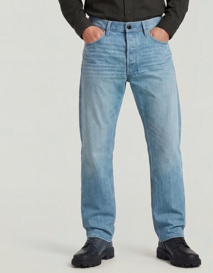 G-Star RAW Dakota Regular Straight Jeans Midden blauw Heren - Foto 5