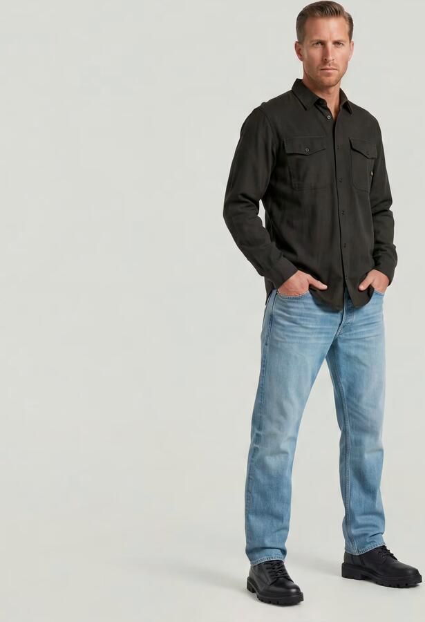 G-Star RAW Dakota Regular Straight Jeans Midden blauw Heren - Foto 6