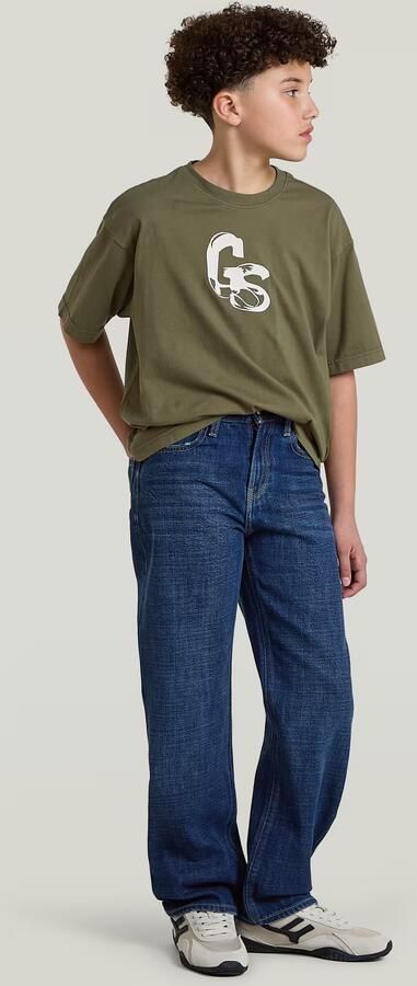 G-Star RAW Dakota Regular Straight Jeans voor jongens Midden blauw jongens - Foto 6