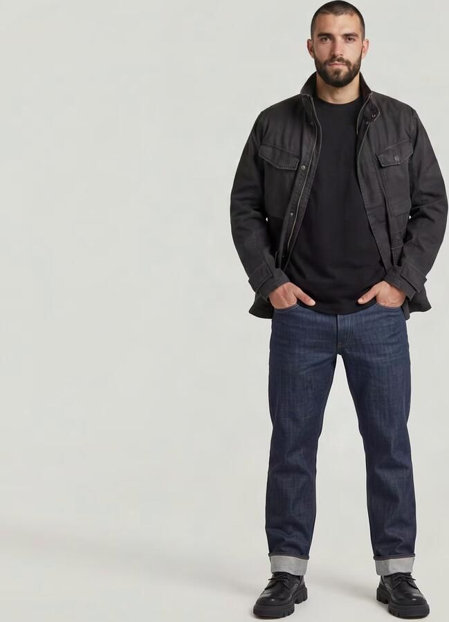 G-Star RAW Dakota Regular Straight Selvedge Jeans Donkerblauw Heren - Foto 6