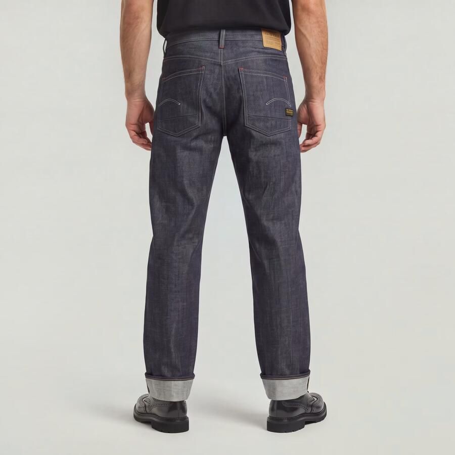 G-Star RAW Dakota Regular Straight Selvedge Jeans Donkerblauw Heren - Foto 3