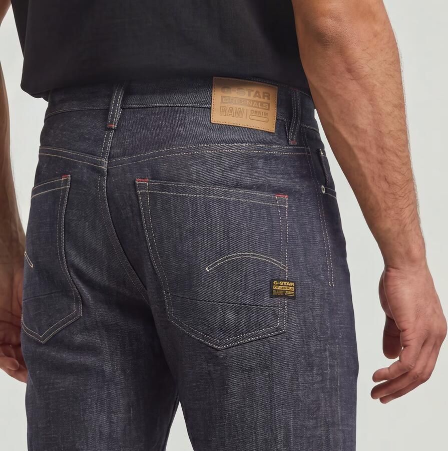 G-Star RAW Dakota Regular Straight Selvedge Jeans Donkerblauw Heren - Foto 4