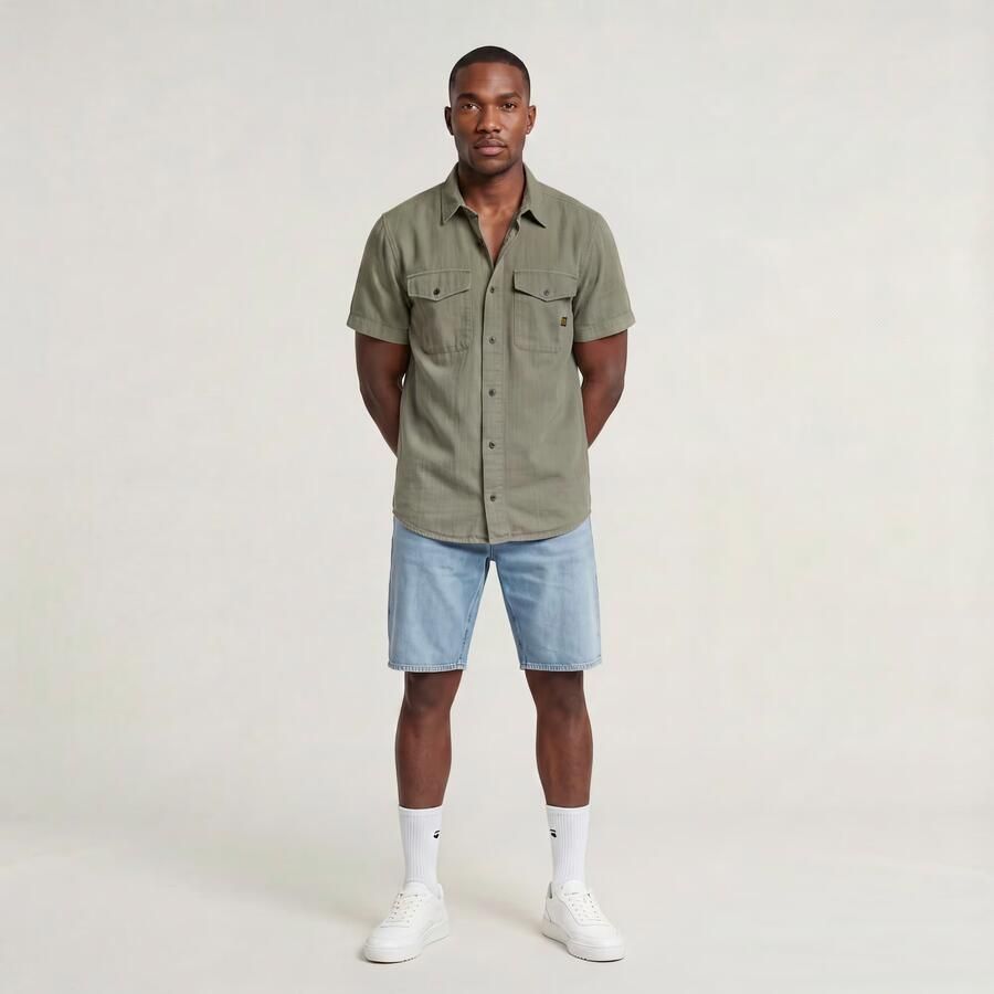 G-Star RAW Dakota Short Clean Edge Lichtblauw Heren - Foto 5