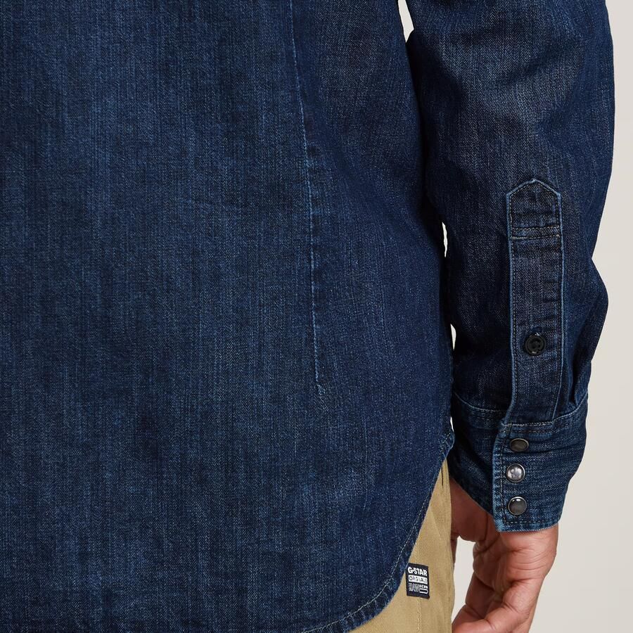 G-Star Raw Overhemd Lange Mouw D23616-D252 SLIM DENIM-G133 WORN IN DEEP SEA - Foto 2