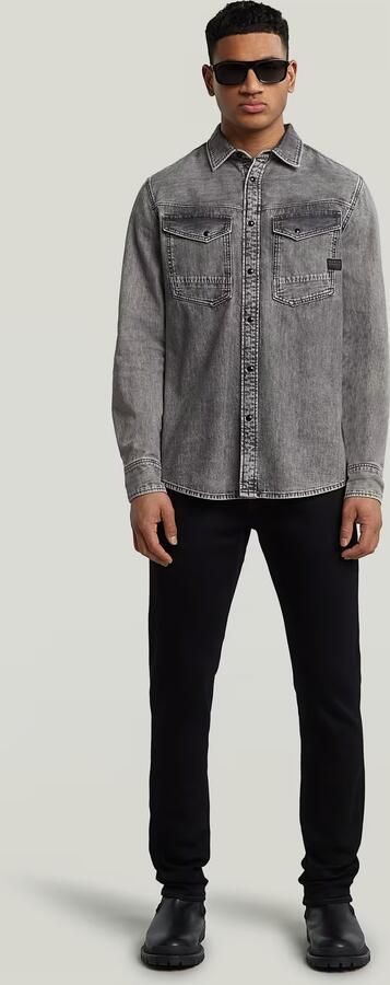 G-Star Raw Overhemd Lange Mouw D23616-D540-H162 SUN FADE GRAPHITE GREY - Foto 7