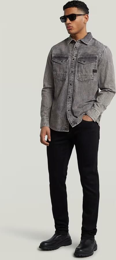 G-Star Raw Overhemd Lange Mouw D23616-D540-H162 SUN FADE GRAPHITE GREY - Foto 6