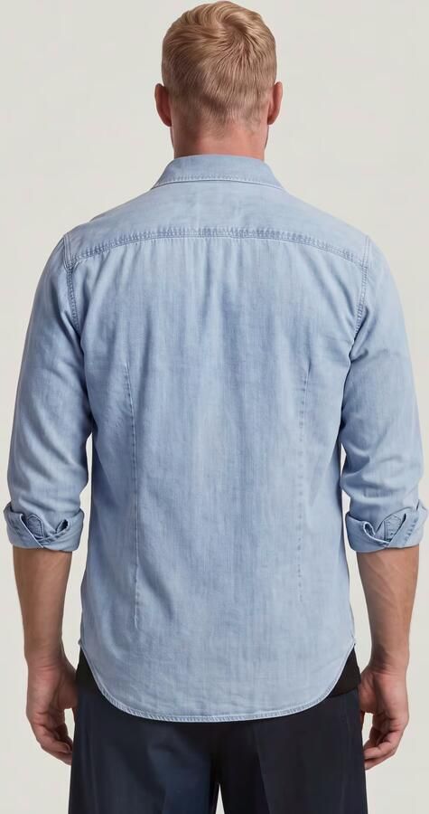 G-Star Raw Overhemd Lange Mouw D23616-D252 SLIM DENIM-G342 SUN FADED BLUE MIST - Foto 17
