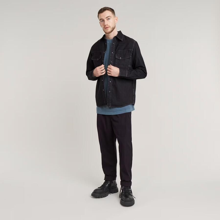 G-Star Raw Slim fit jeansoverhemd met labeldetail model 'Dakota' - Foto 3