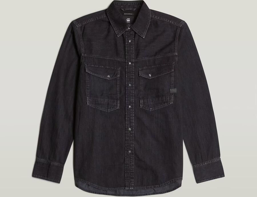 G-Star Raw Slim fit jeansoverhemd met labeldetail model 'Dakota' - Foto 7