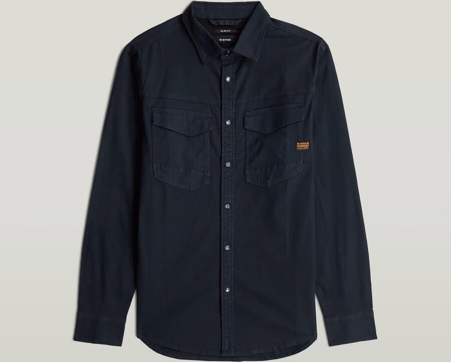 G-Star RAW Dakota Slim Overhemd Donkerblauw Heren