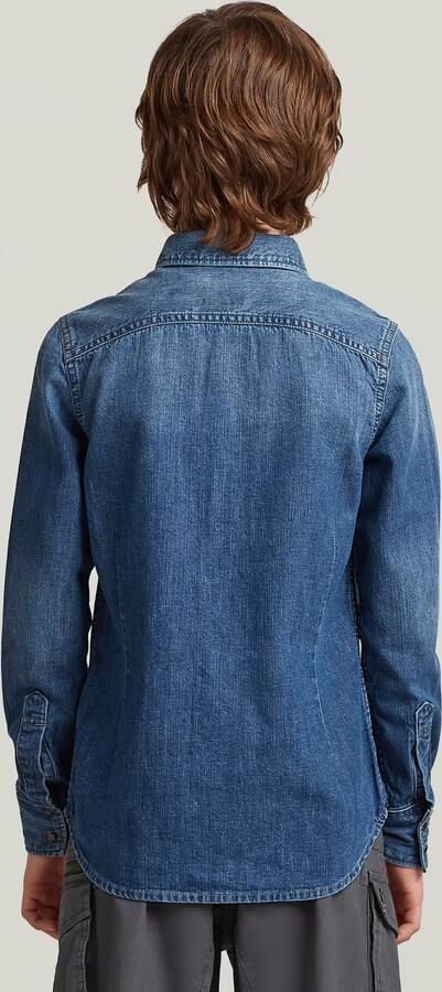 G-Star RAW Dakota Slim Overhemd Jongens Donkerblauw jongens - Foto 4