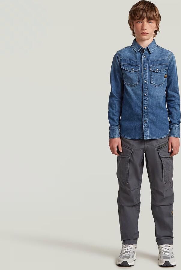 G-Star RAW Dakota Slim Overhemd Jongens Donkerblauw jongens - Foto 2