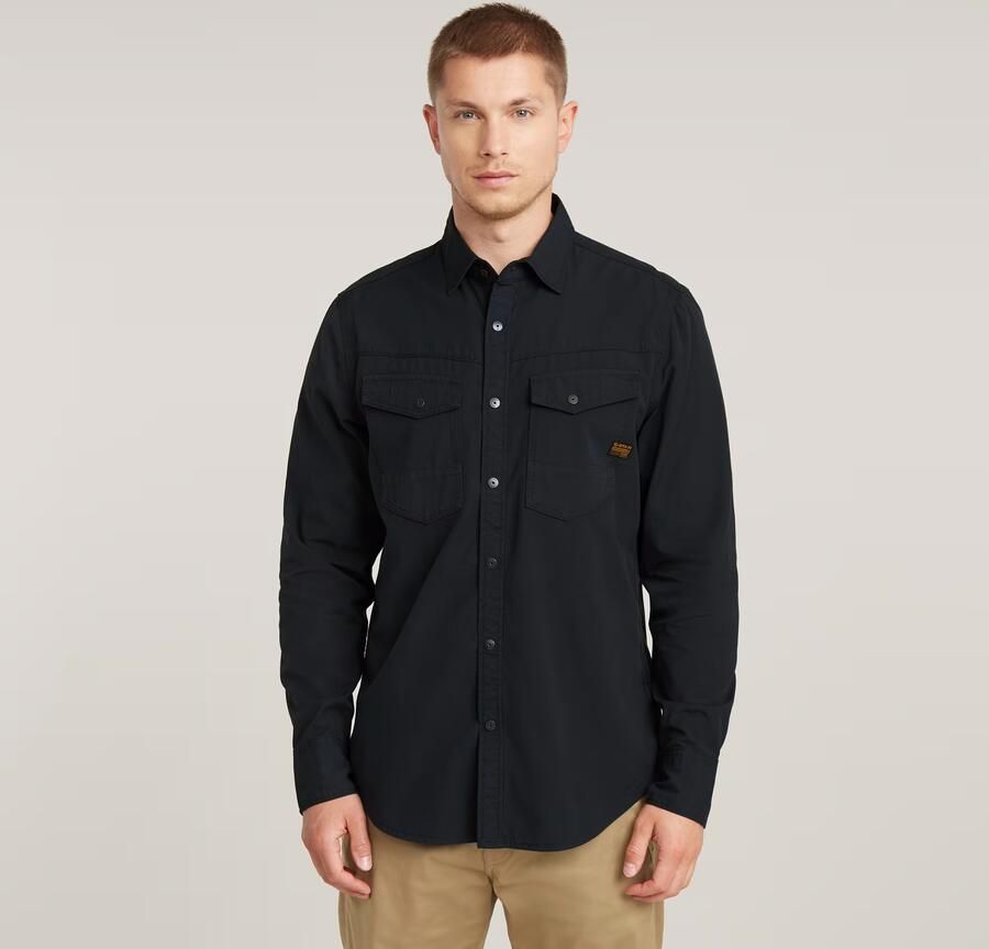 G-Star RAW Dakota Slim Shirt Donkerblauw Heren - Foto 6