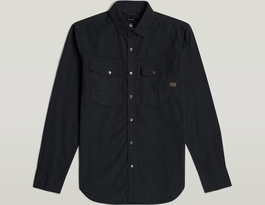 G-Star RAW Dakota Slim Shirt Donkerblauw Heren - Foto 5